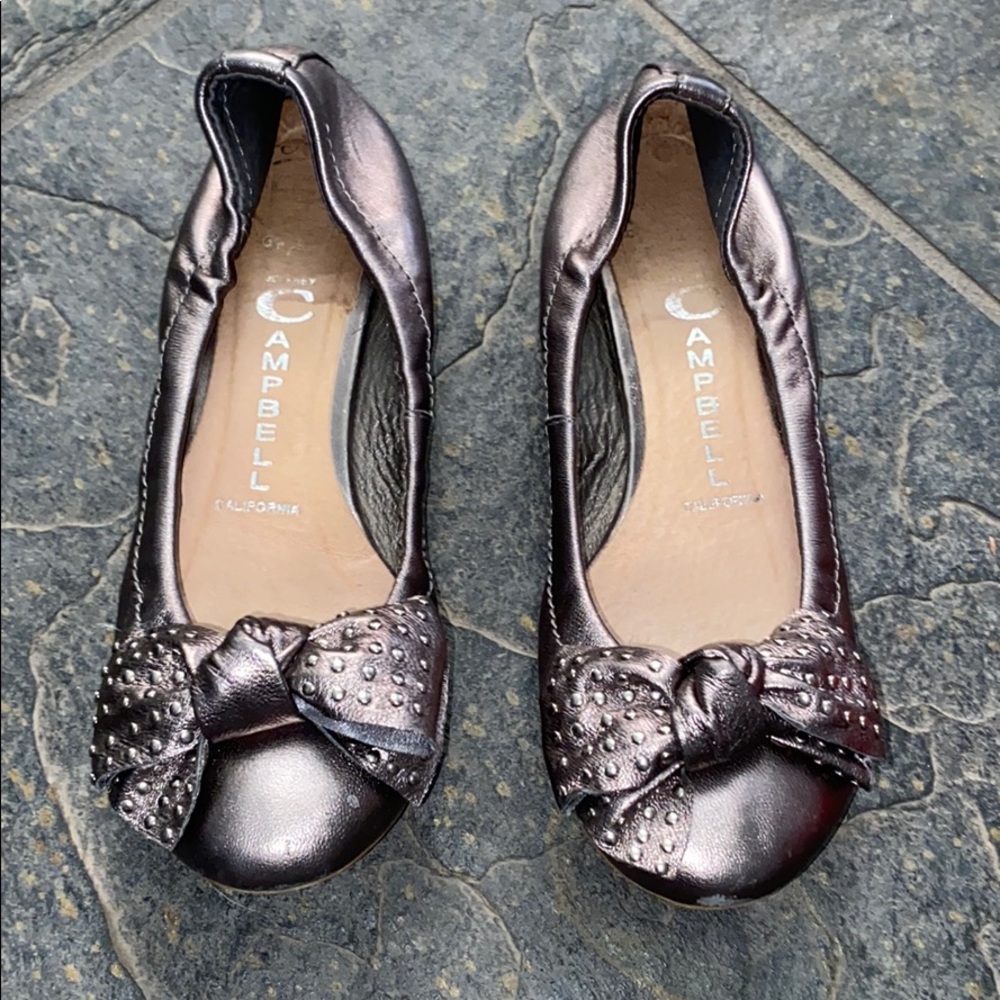 Jeffrey Campbell Haley Stud Bow Ballet Flats Sz 5